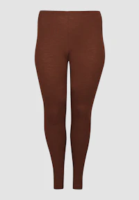 Plus size leggings i merinoull til dame
