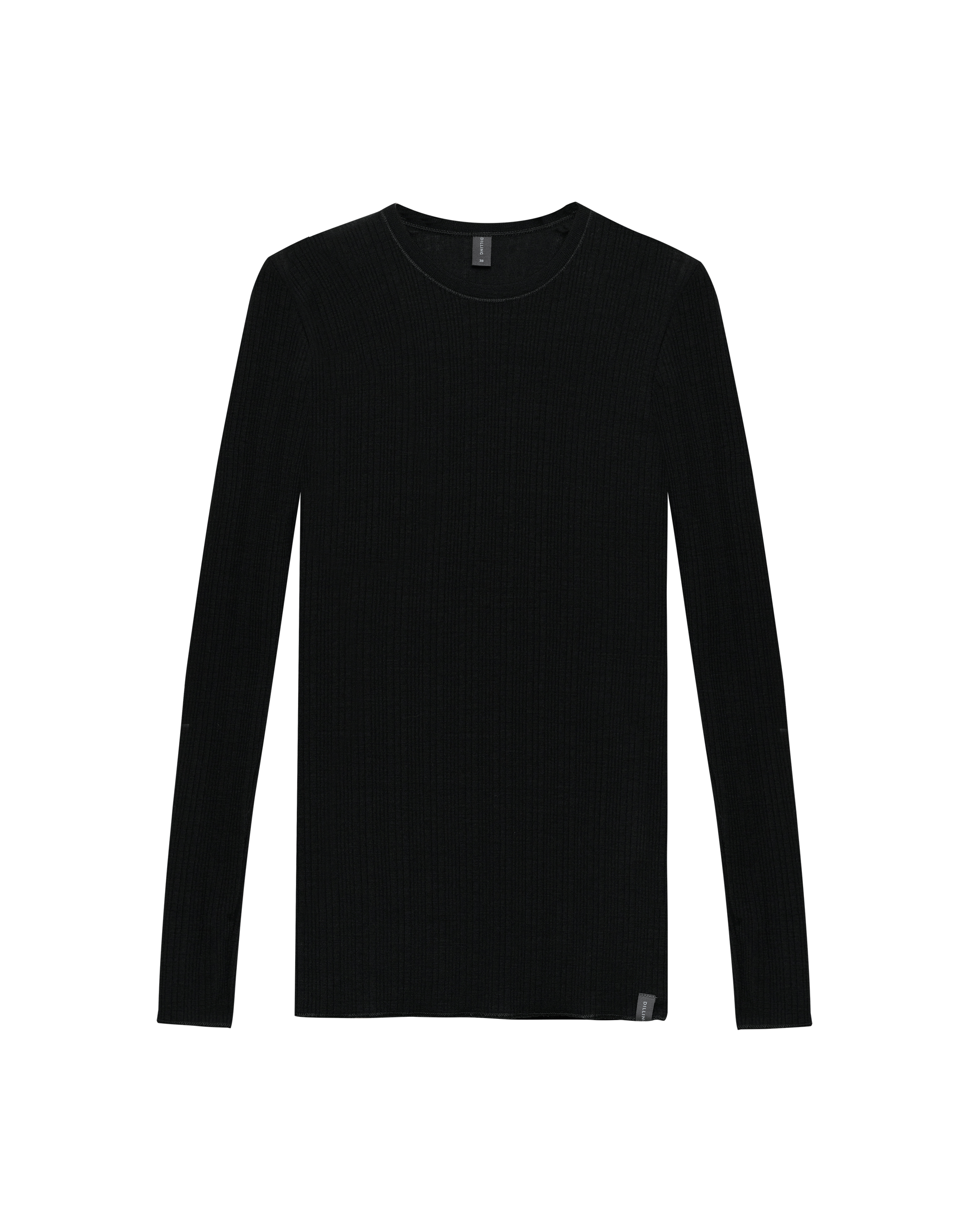 Women's merino wool long sleeve top in Black - $69.99 - Dilling