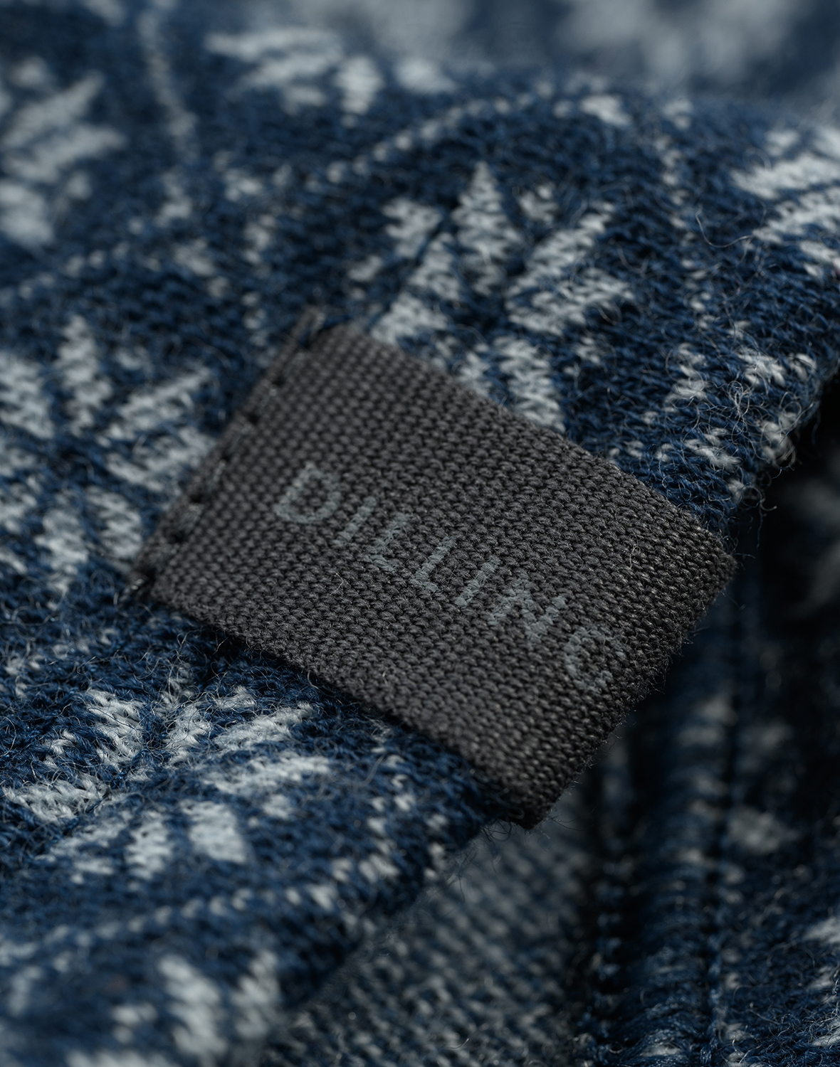 Women's merino wool long sleeve top with Nordic pattern - $59.99