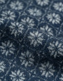 Tights i merinoull med nordisk mønster til dame Nordic Navy