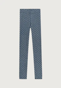 Tights i merinoull med nordisk mønster til dame