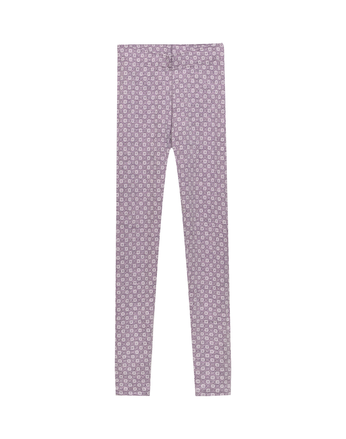 Tights i merinoull med nordisk mønster til dame