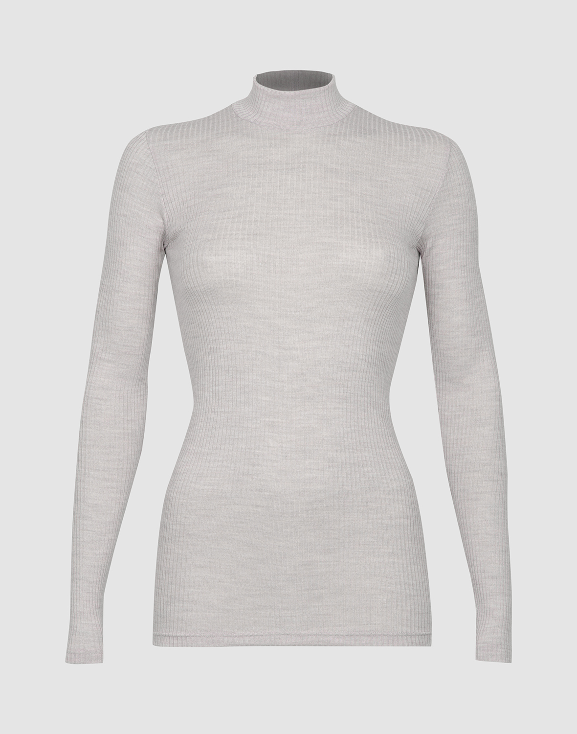 High neck long sleeve top