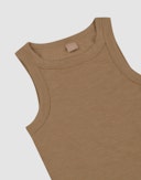 Tank top i merinould/silke til kvinder Valnød
