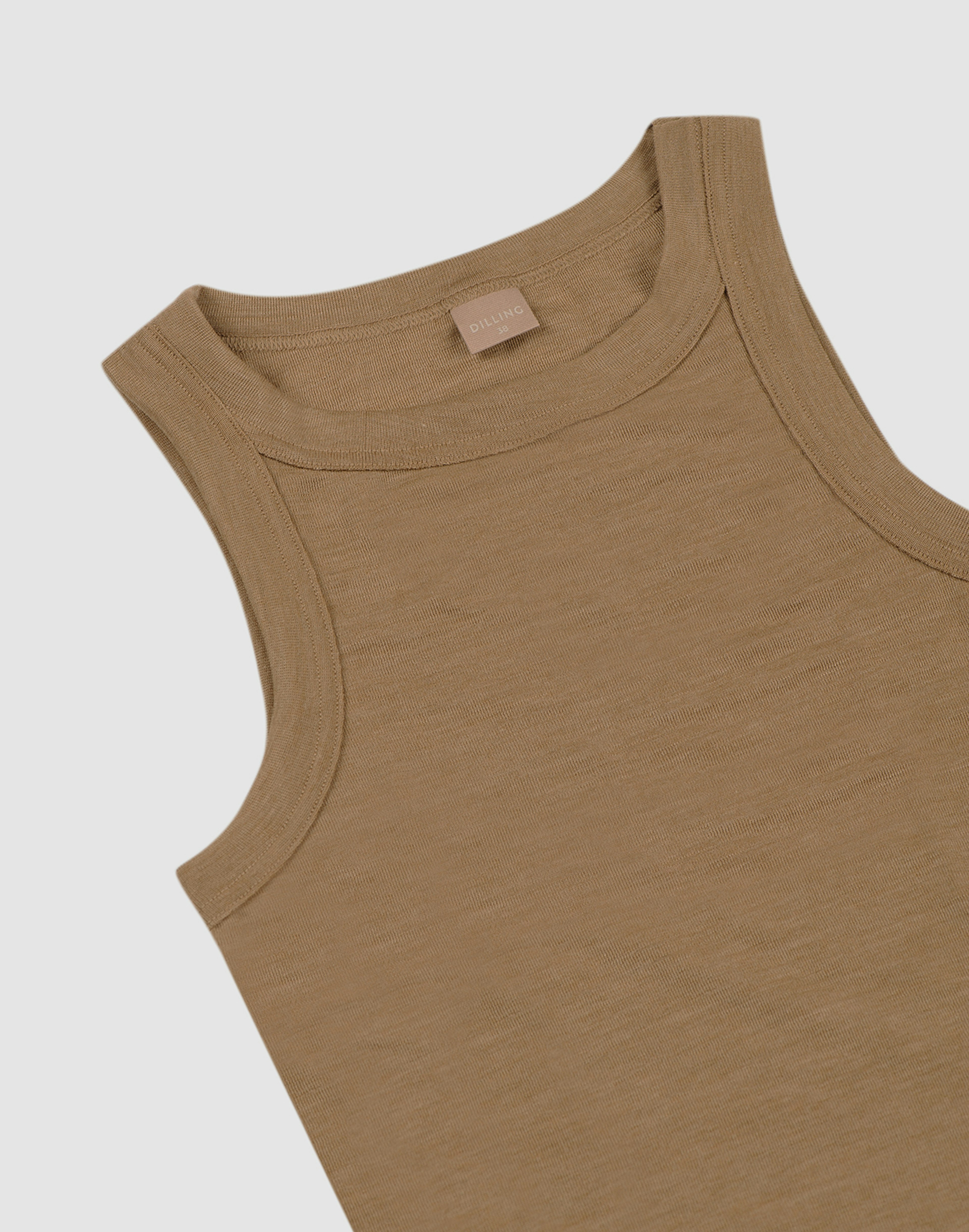 Tanktopp i merinoull/silke til dame