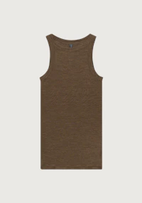 Tanktopp i merinoull/silke til dame