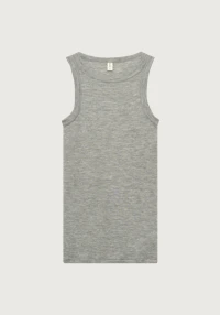 Tanktopp i merinoull/silke til dame