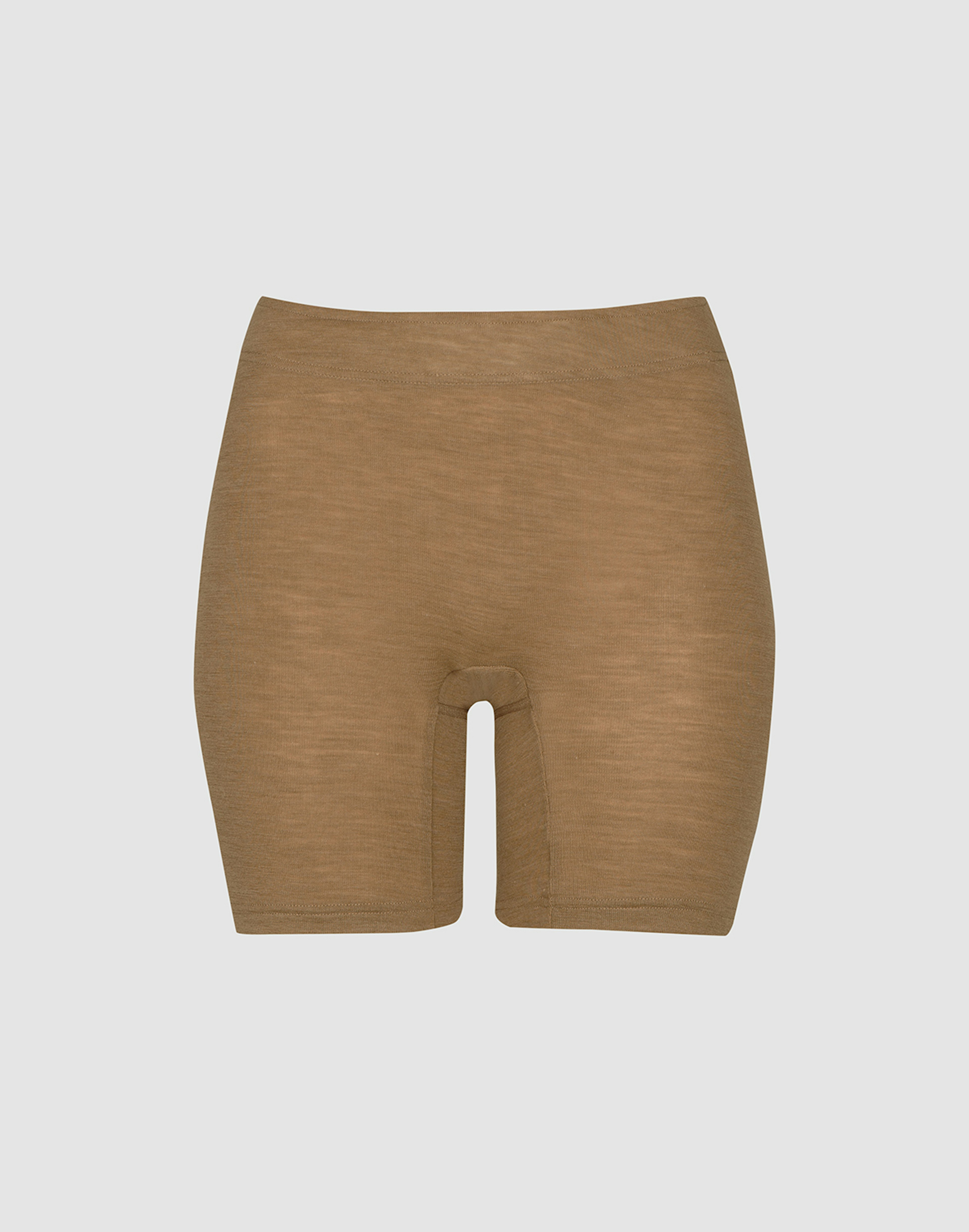 Shorts i merinoull/silke til dame Valnøtt