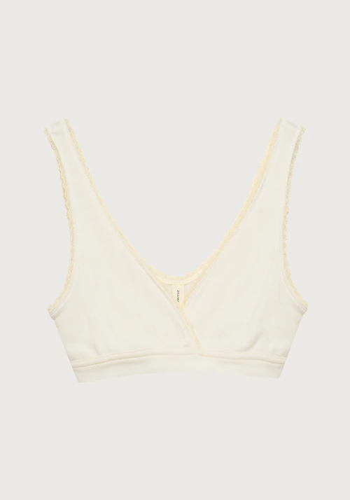 Bralette med blonder
