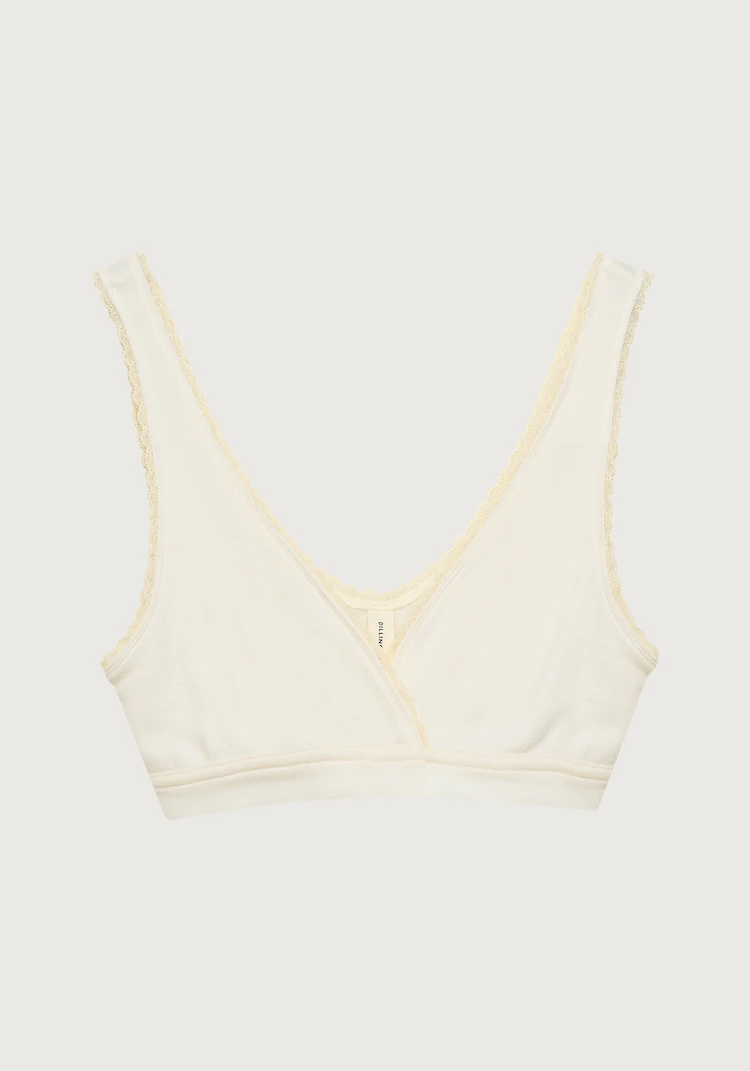 Bralette med blonder