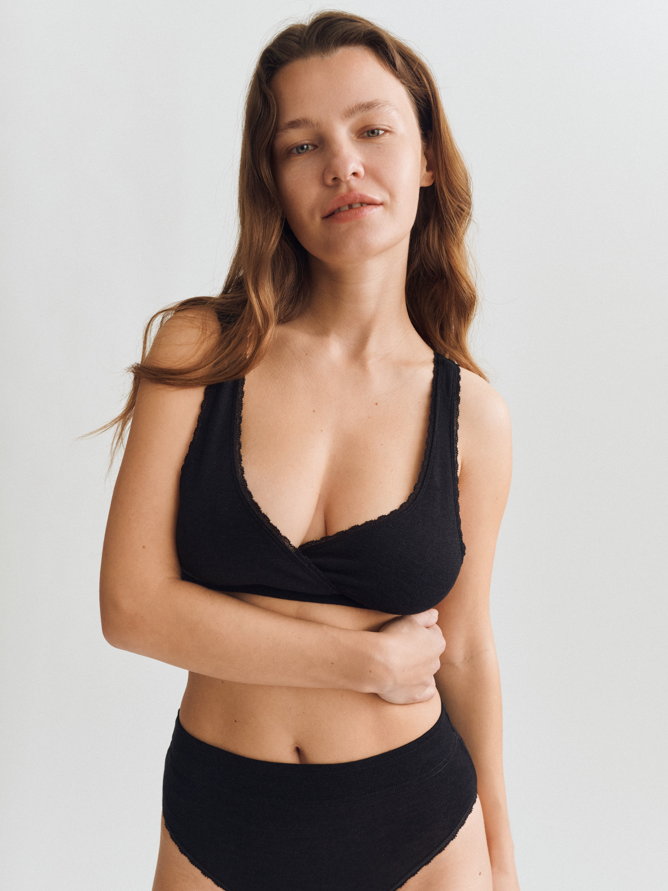 Dilling Bralette voor dames van merinowol/zijde