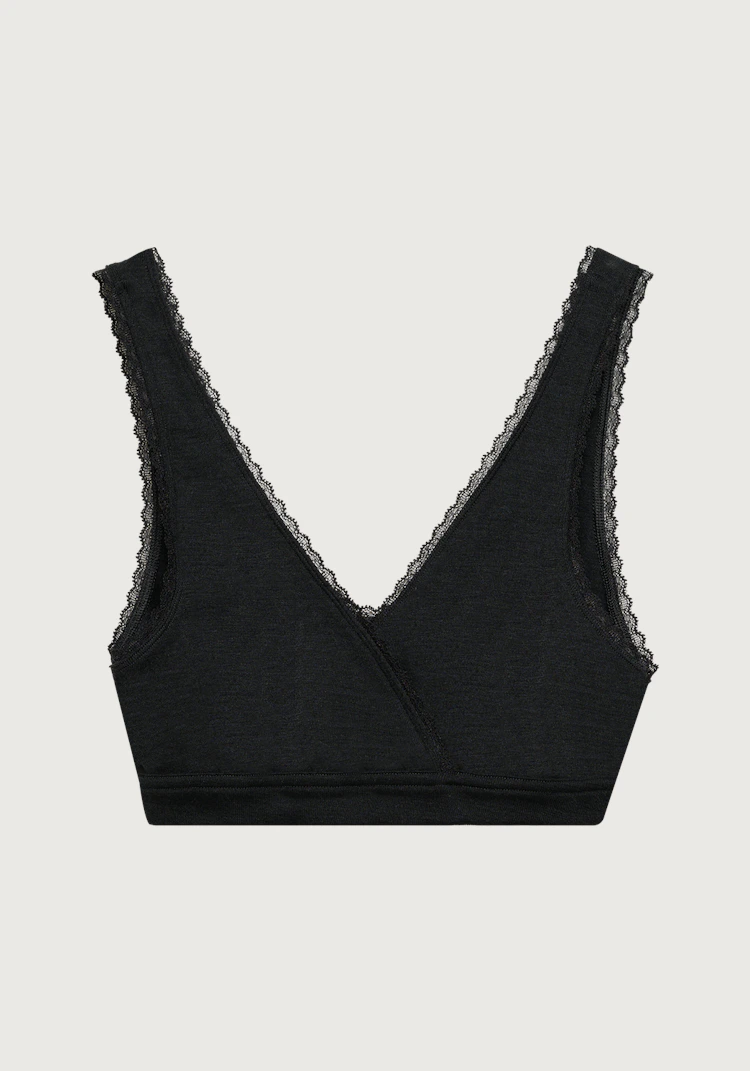 Bralette med blonder