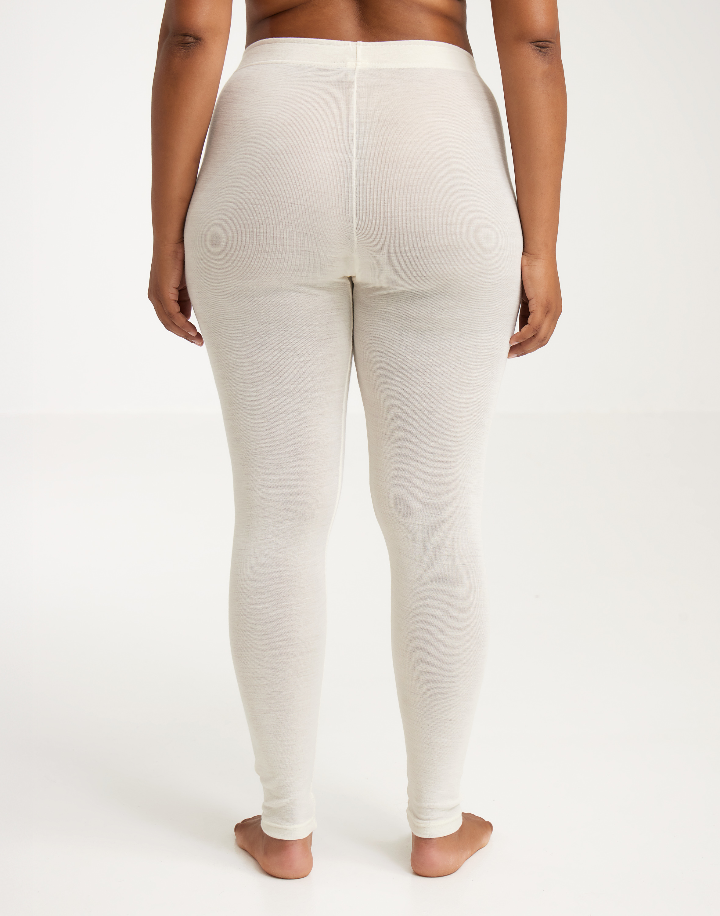 Women's merino wool/silk leggings in Nature - $82.99 - Dilling