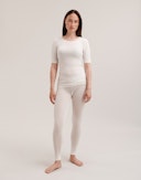 Women's merino wool/silk leggings Nature