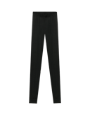 Leggings i merinould/silke til kvinder Sort