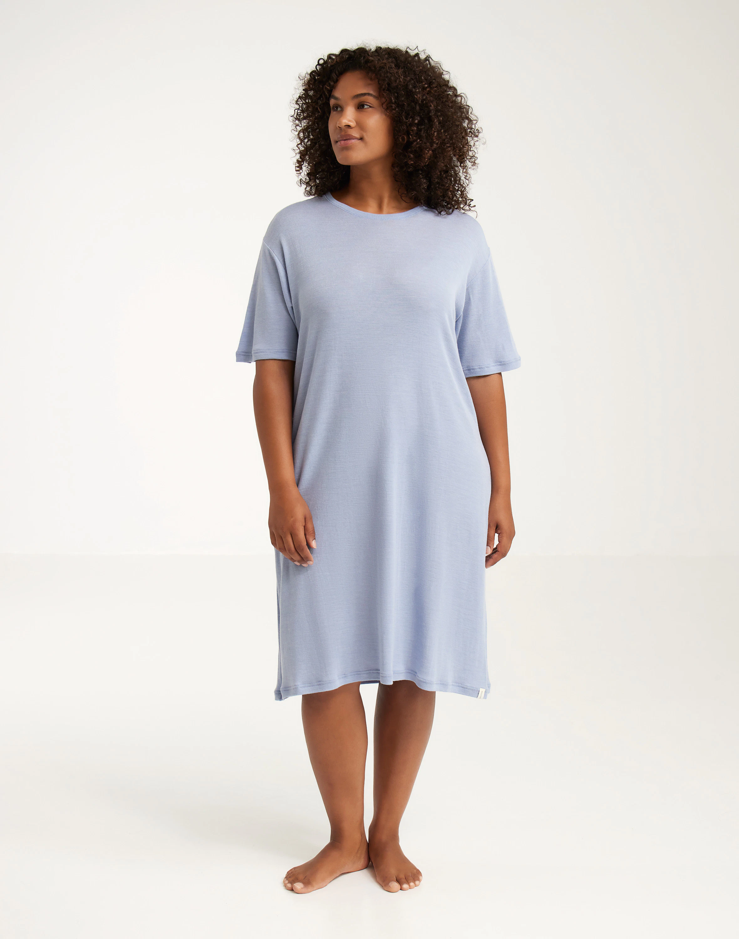 Women's merino wool/silk short sleeve dress - Free shipping Women's merino wool/silk short sleeve dress - Free shipping