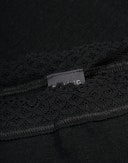 Women's merino wool/silk lace trim shorts Black