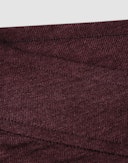 Leggings i merinoull/silke med blondekant til dame Bordeaux