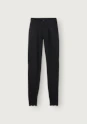 Leggings med bred linning og blonder