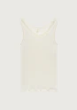 Tanktopp med V-hals og blonder