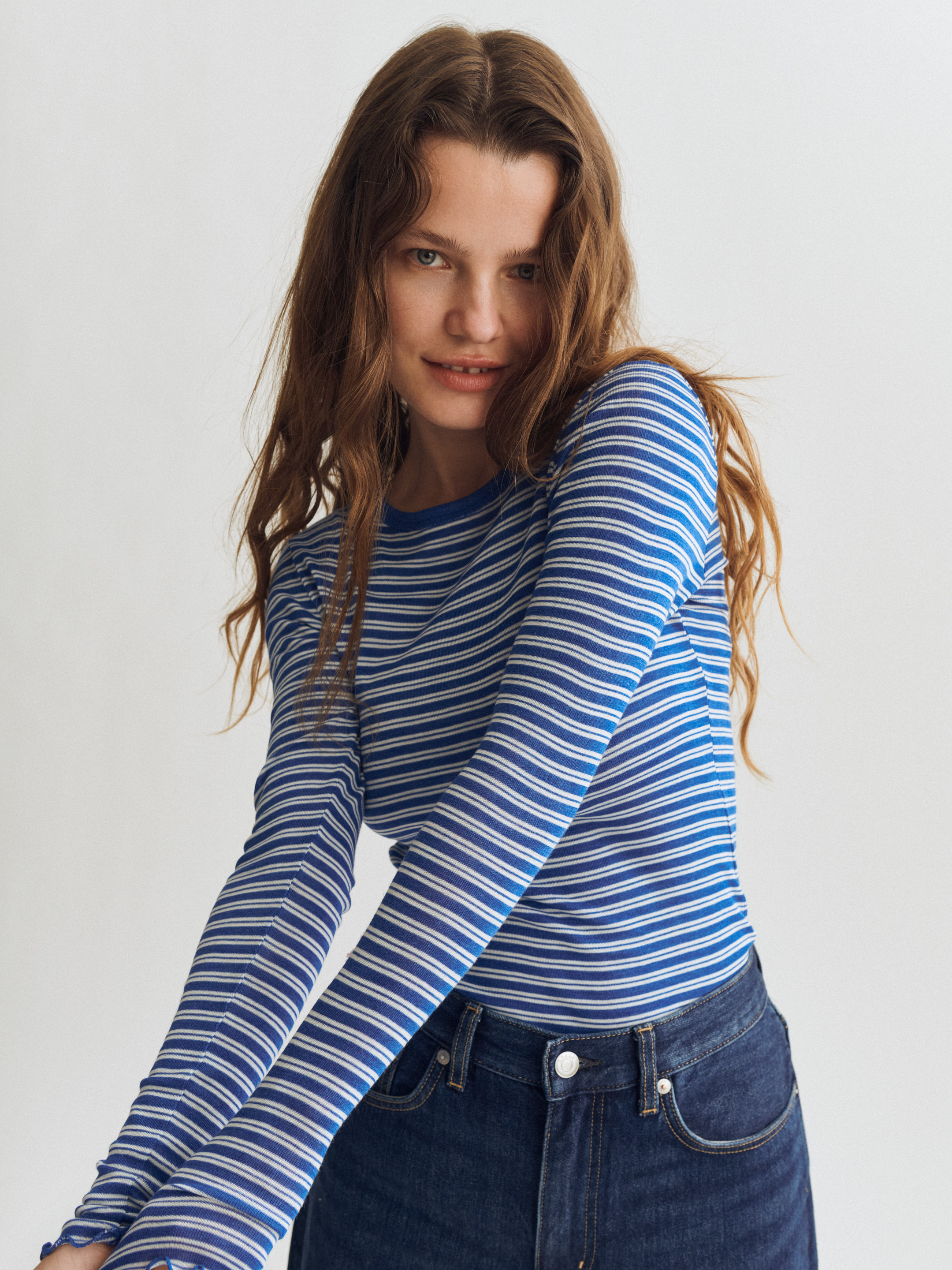 Long sleeve top with high O-neck babylock 1