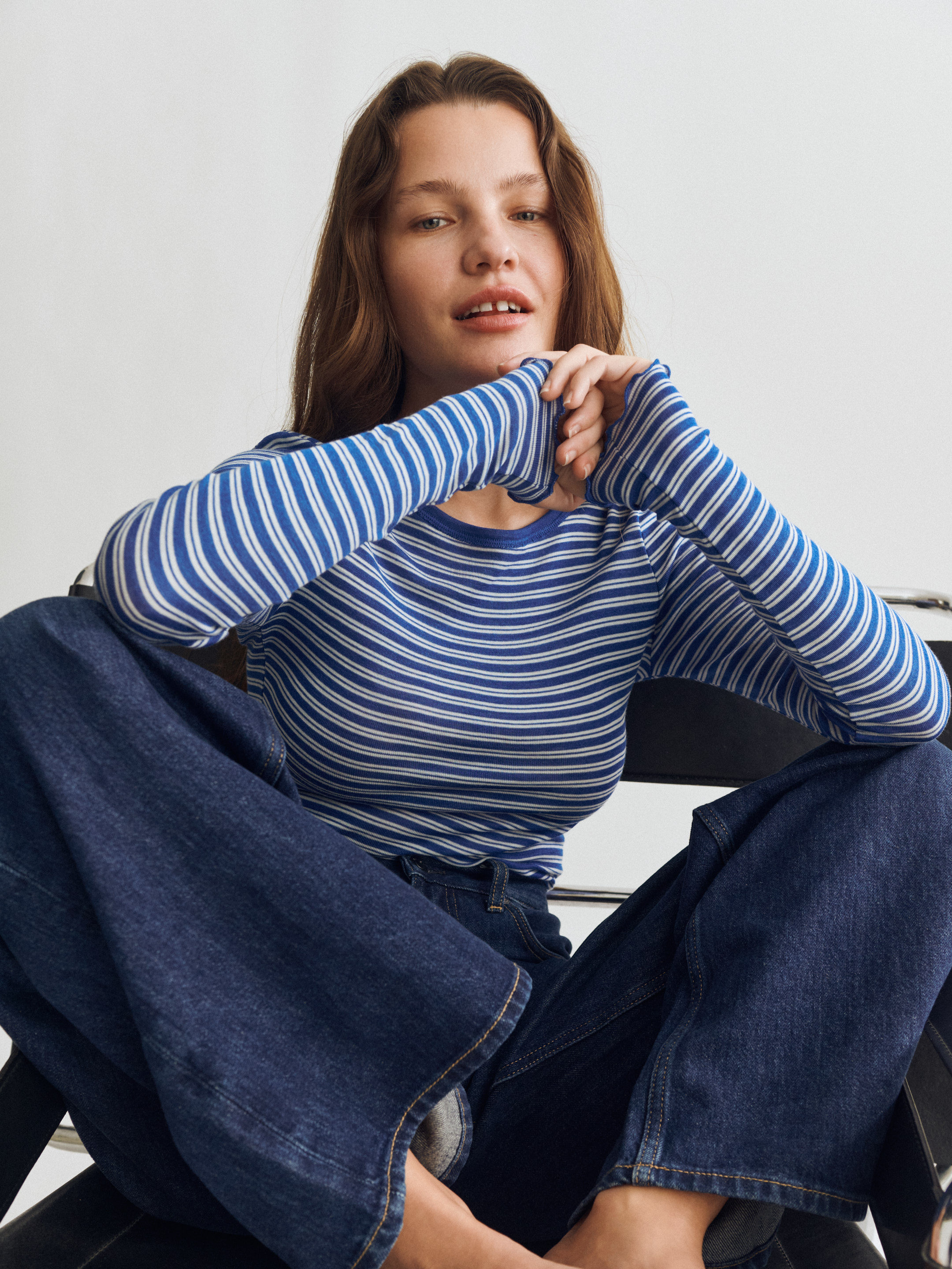 Long sleeve top with high O-neck babylock 3