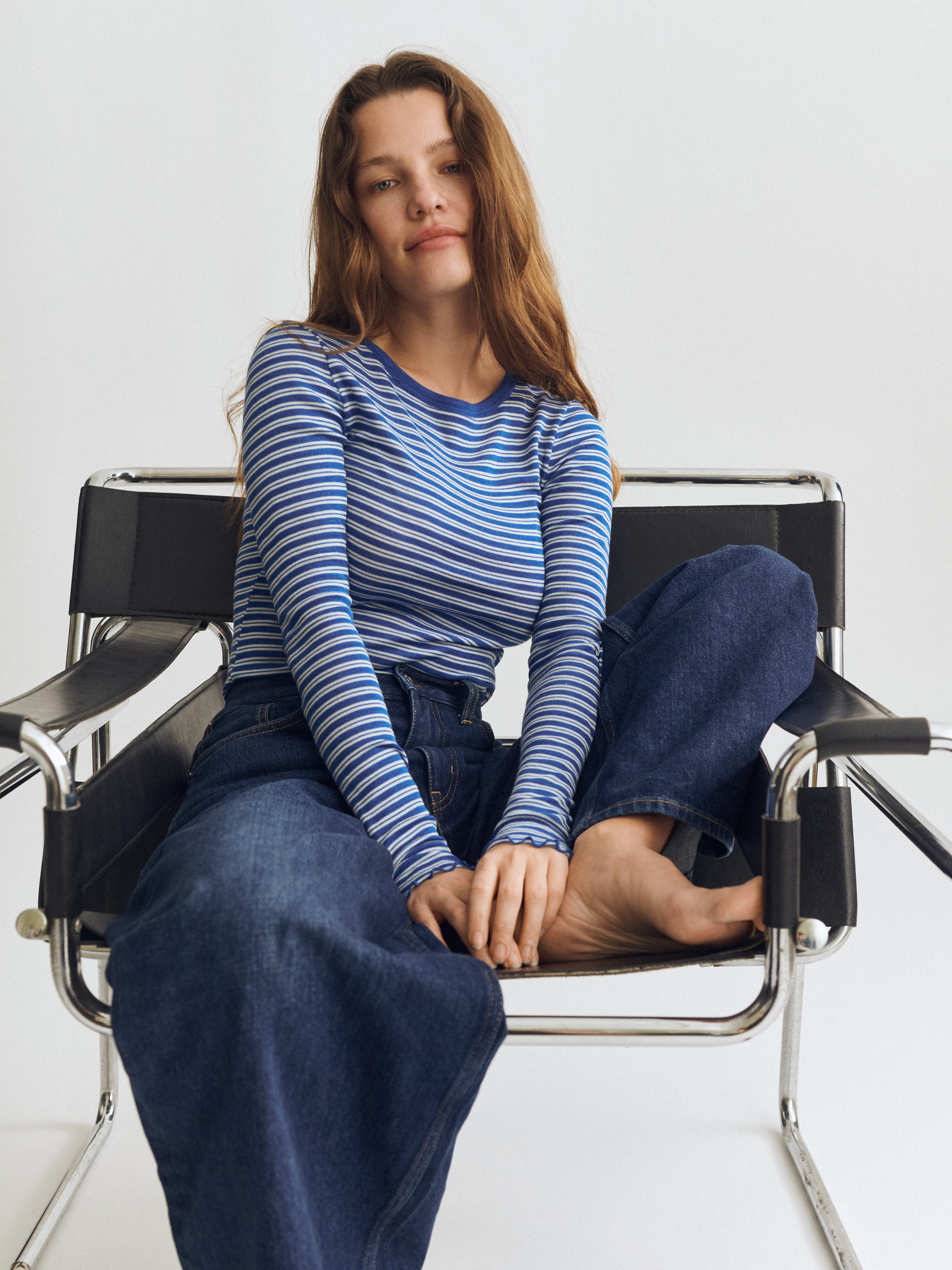 Long sleeve top with high O-neck babylock 8