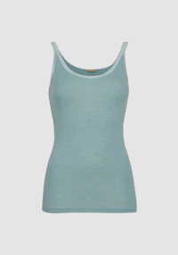 Singlet i merinoull/silke til dame