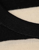 T-shirt i merinould/silke til kvinder Sort/natur 4