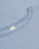 Pointelle T-shirt van merinowol/zijde voor dames Nordic blauw 5