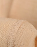Pointelle-slip met hoge taille van merinowol/zijde voor dames Poederbeige