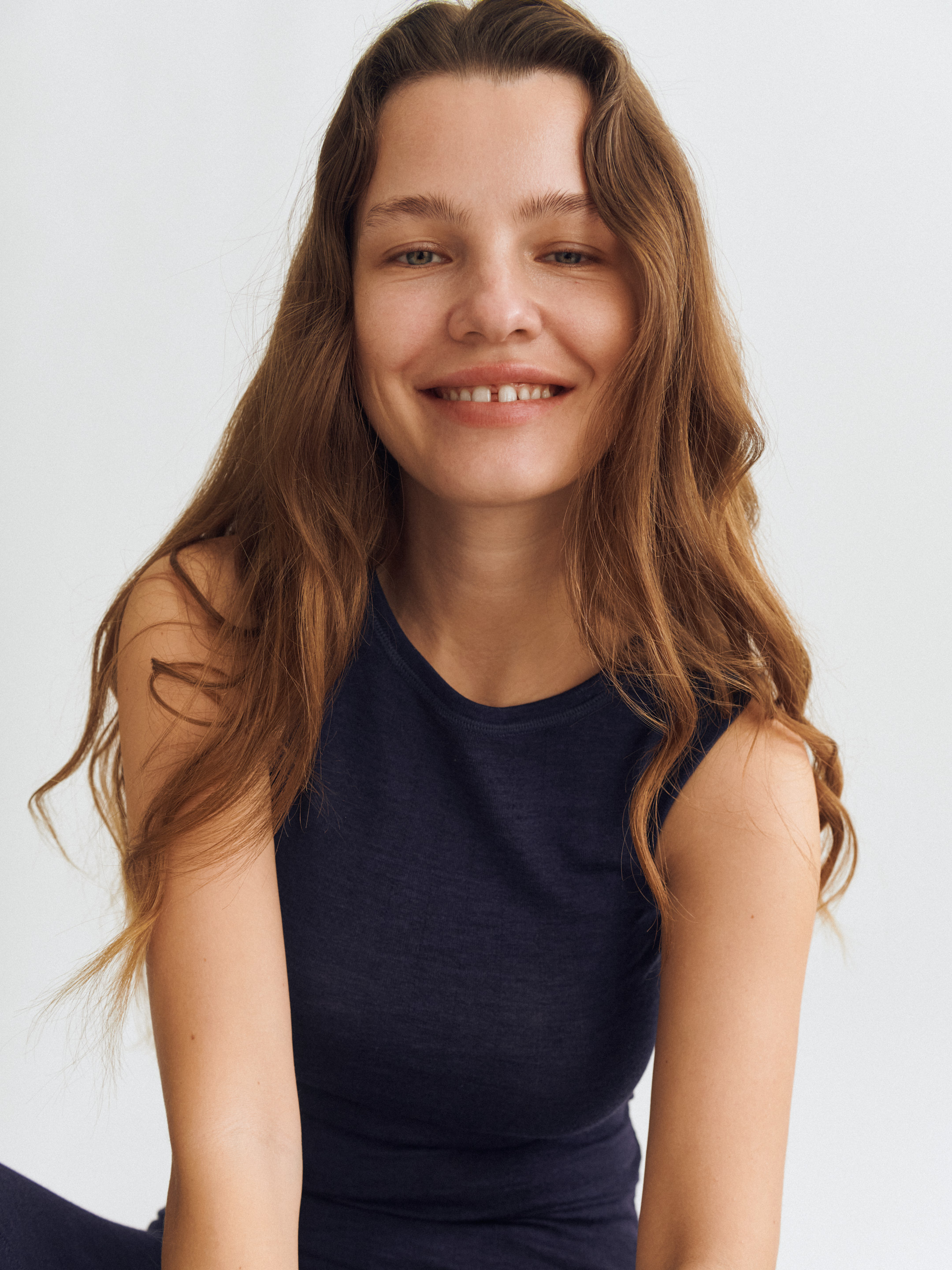 Ermeløs topp med bølgesøm 2