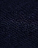 Bluse med hulmønster i merinould/silke til kvinder Mørk navy