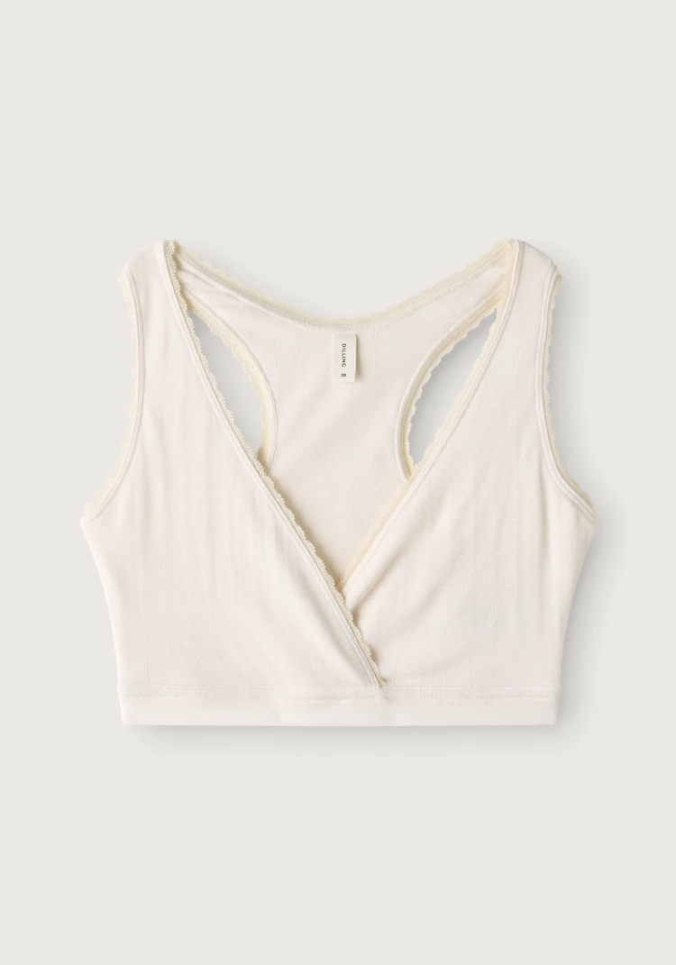 Bralette med bryterrygg og blonder
