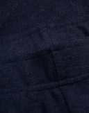 Leggings med hullmønster i merinoull/silke til dame Mørk marine