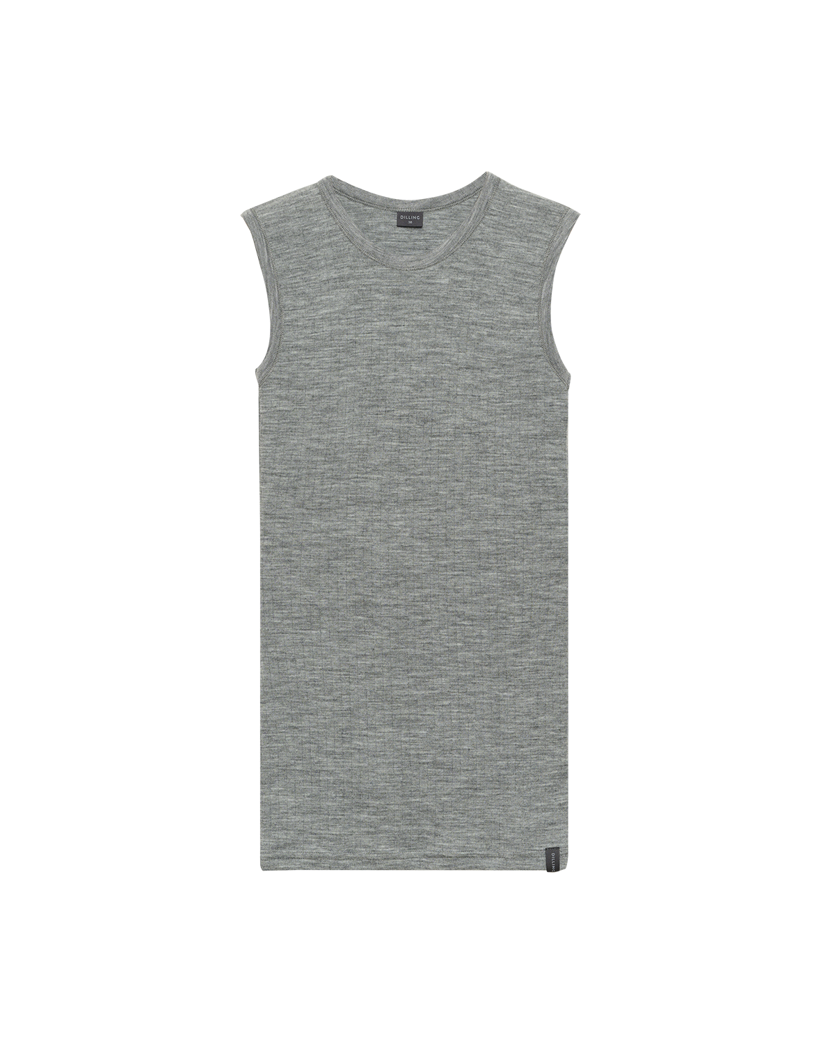 Women's merino wool tank top in Grey melange - $54.99 - Dilling