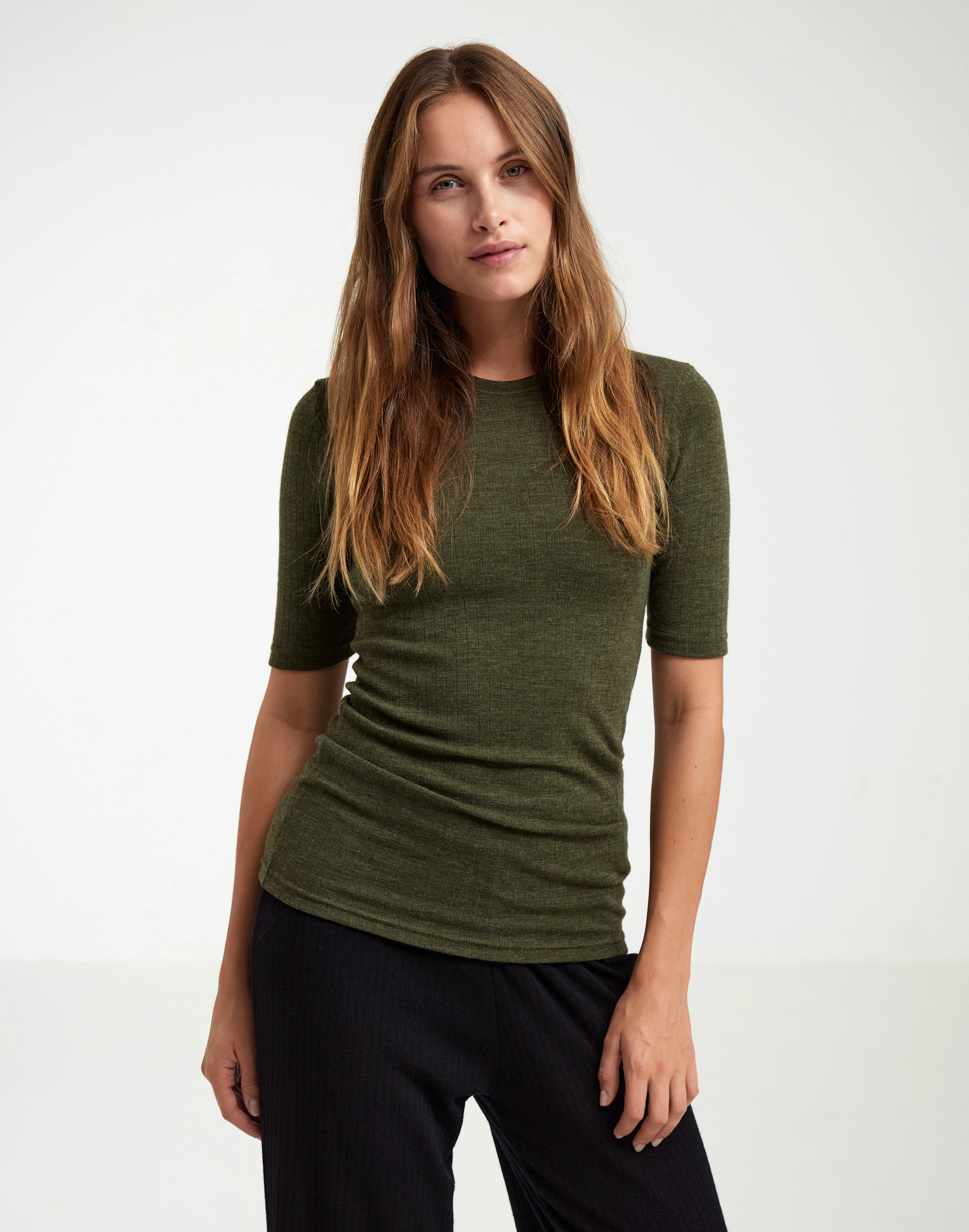 T-shirt Thermique Manches Longues Femme Janus – Laine Mérinos, Taille M, Couleur Lilas