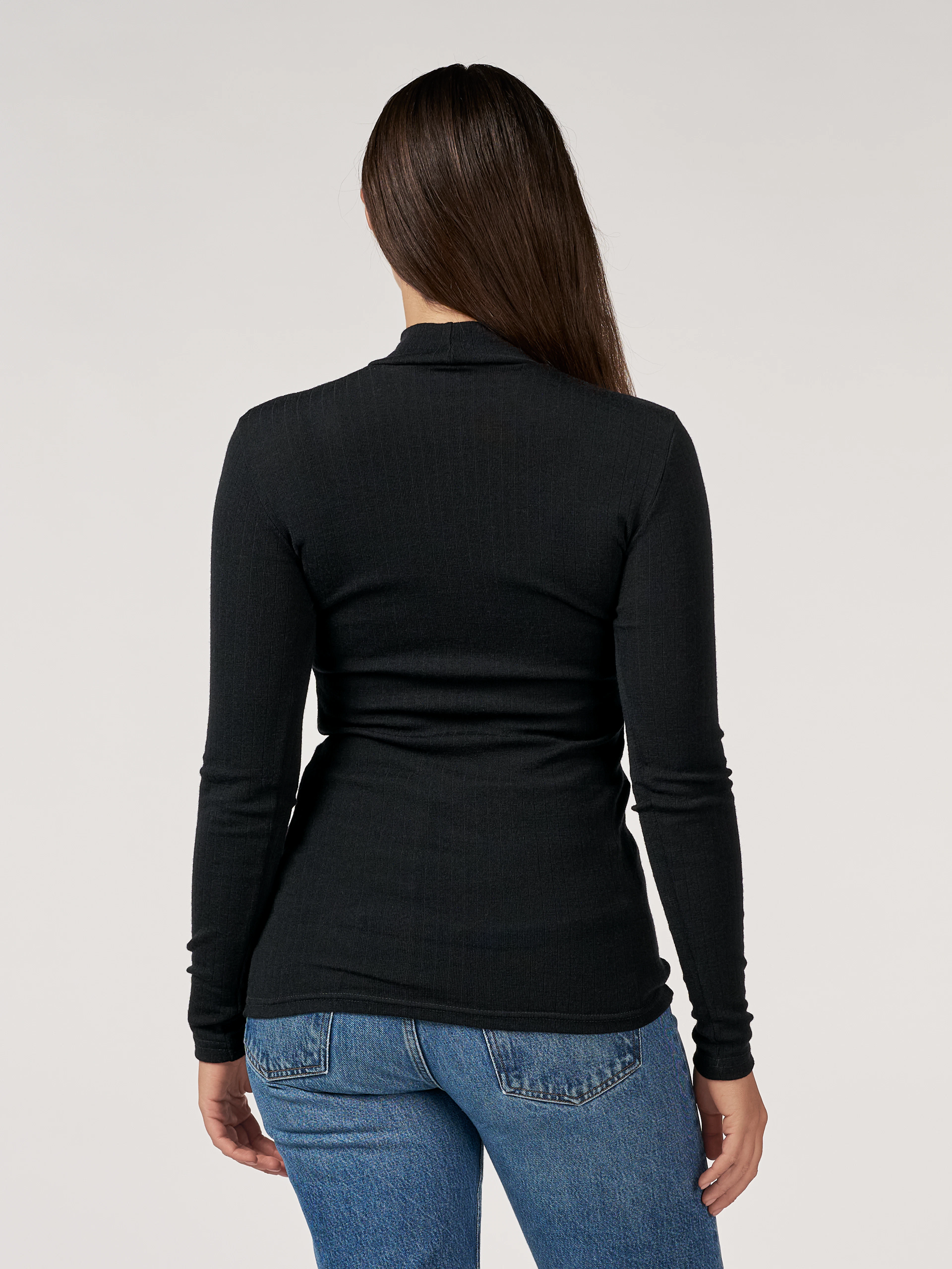 Women's merino wool high neck top - Free shipping - Dilling