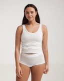 DILLING basic shorts til dame Hvit