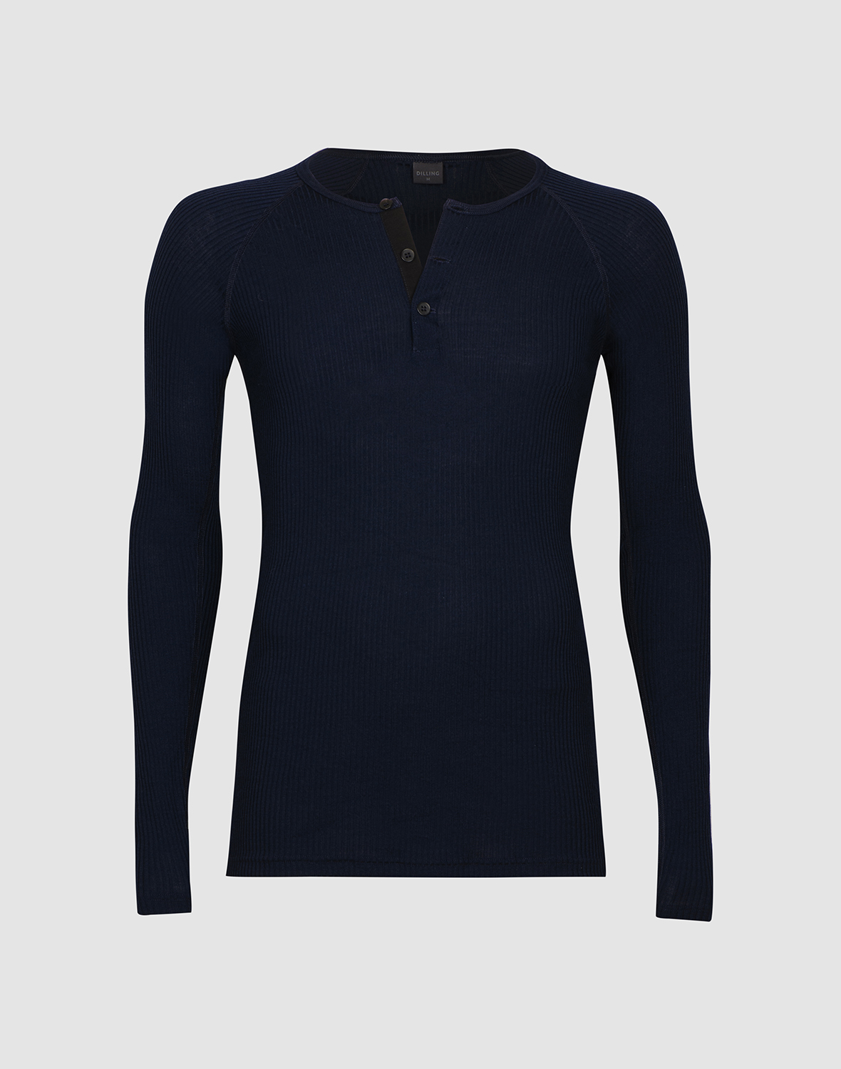 Men's merino wool long sleeve top with buttons - €69.99 - Dilling