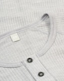 Shirt met knopen van merinowol voor heren Lichtgrijs