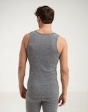 Men’s merino wool tank top Grey melange