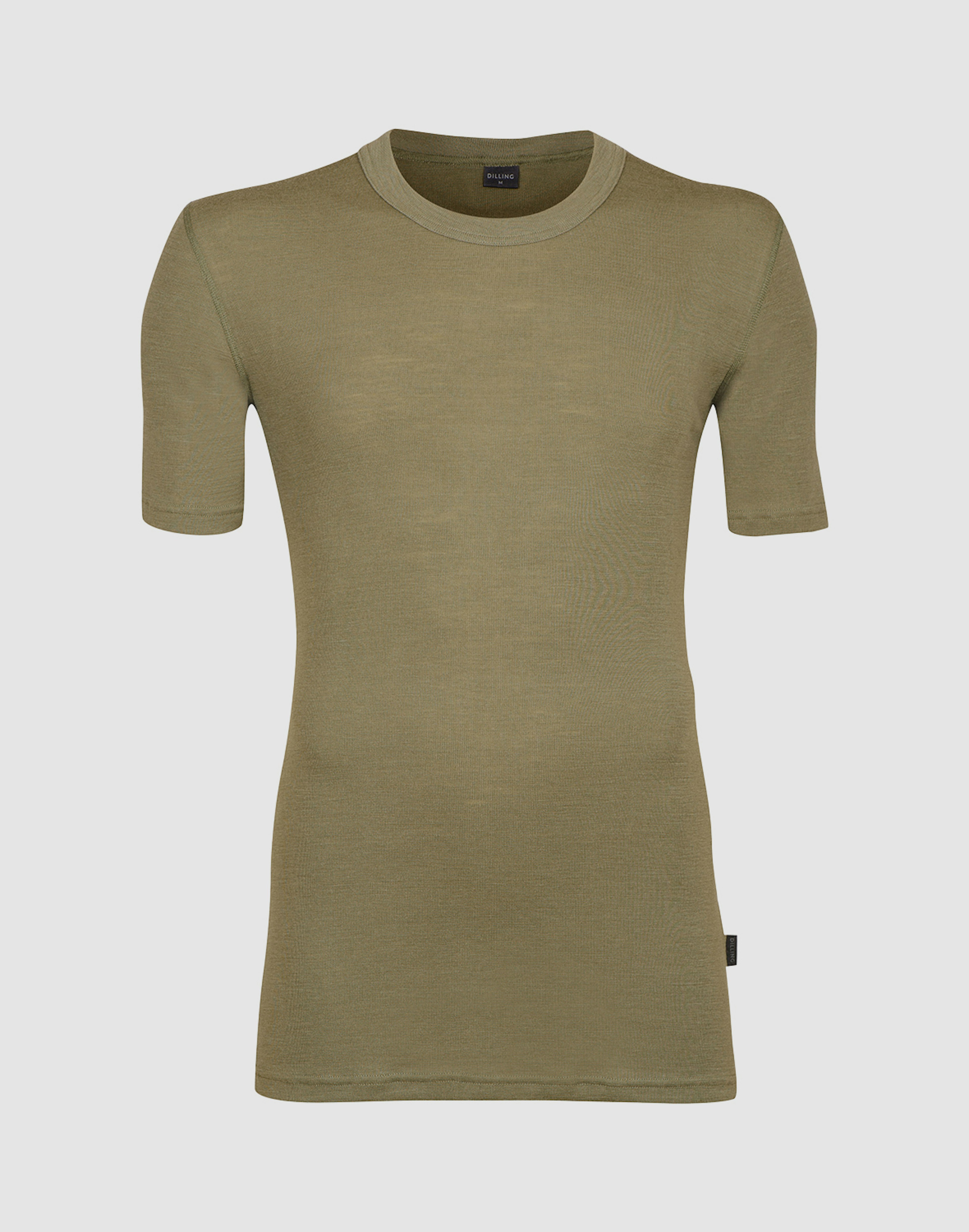 T-shirt van merinowol voor heren Zilversalie