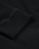 Men's merino wool long sleeve top Black