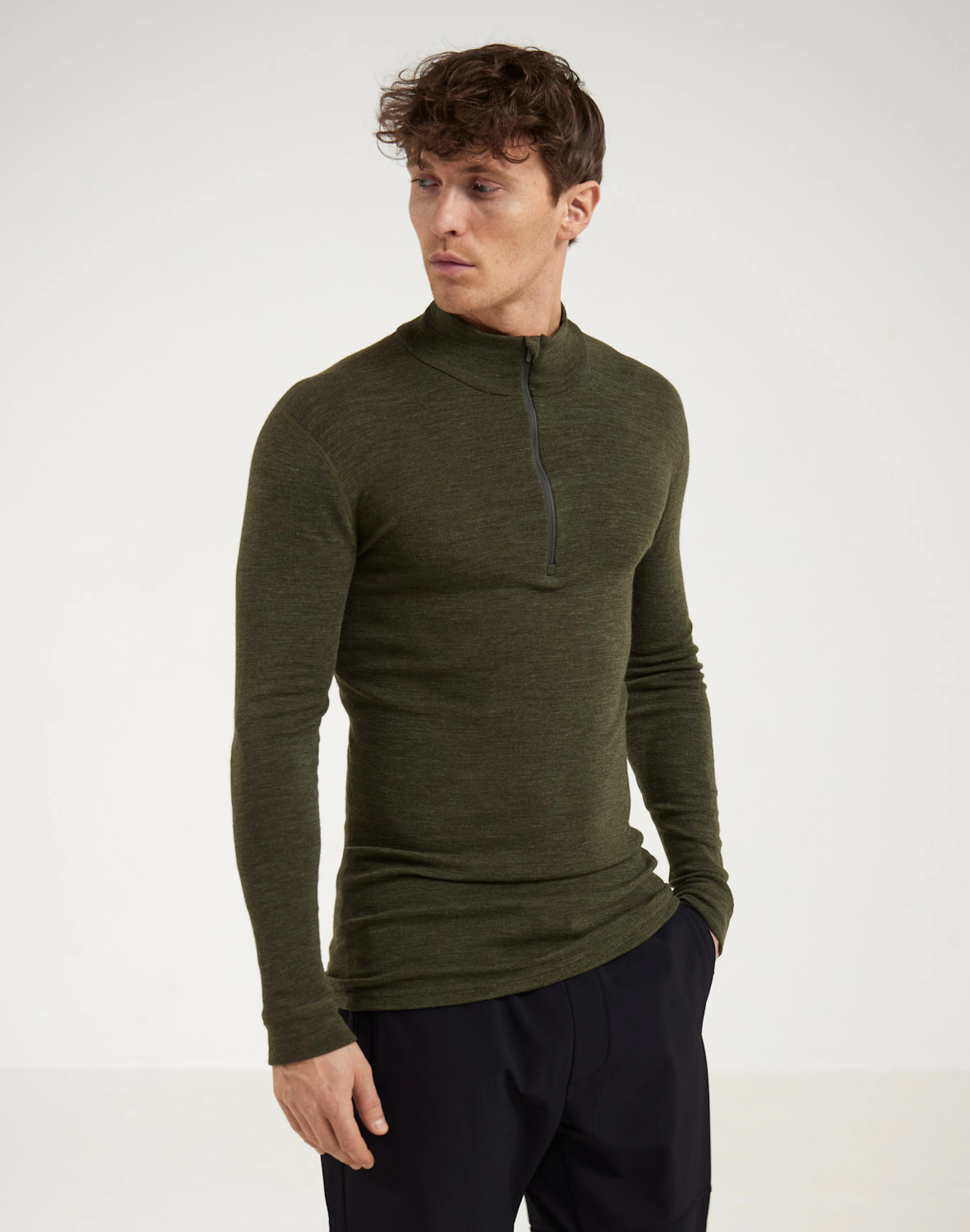 Haut à manches longues en laine de mérinos pour homme - €59.99
