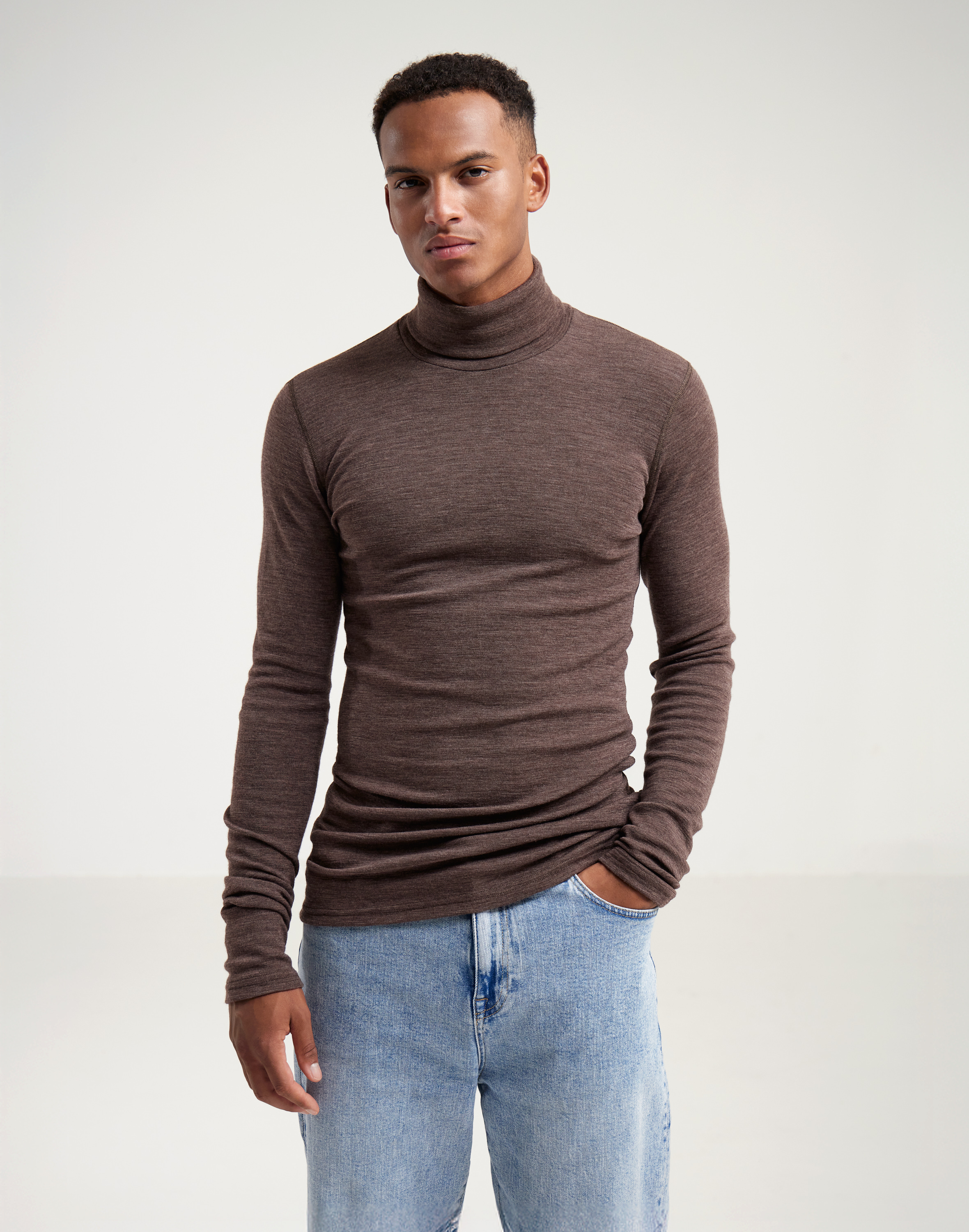 Men's merino wool turtleneck - Free shipping - Dilling