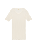 Men's merino wool V-neck T-shirt Nature
