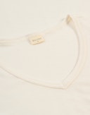 Men's merino wool V-neck T-shirt Nature