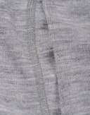 Men's merino wool long boxer shorts with fly Grey melange