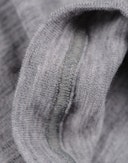 Men's merino wool long boxer shorts with fly Grey melange